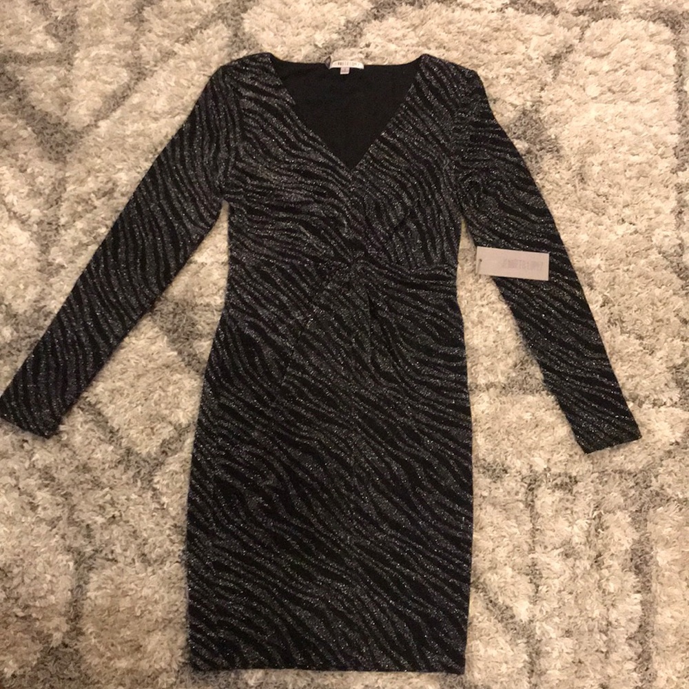 Jennifer Lopez Silver and Black Dress